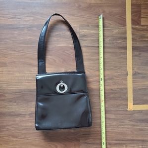 VINTAGE DIOR Patent Leather Shoulder Bag